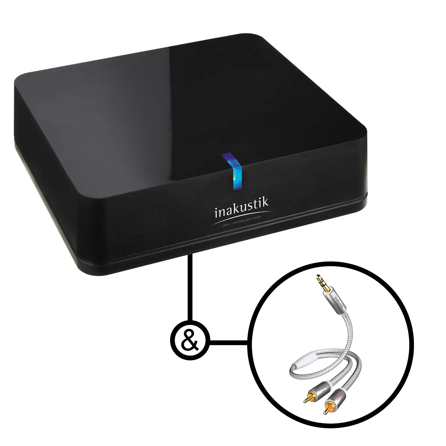 Audio Bluetooth receiver mit einem klinkenakbel 