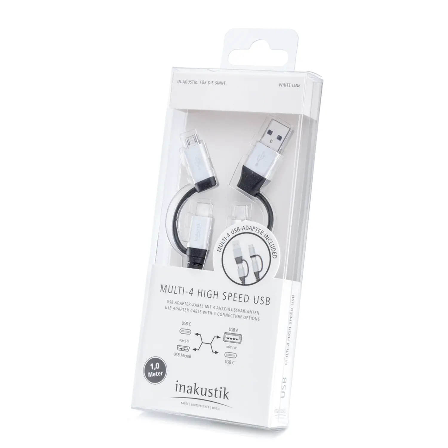 Multi-4 USB Kabel | White Line